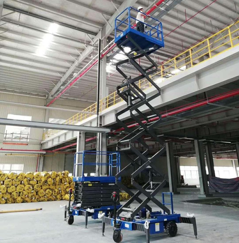 白沙助力行走剪叉式高空作业平台